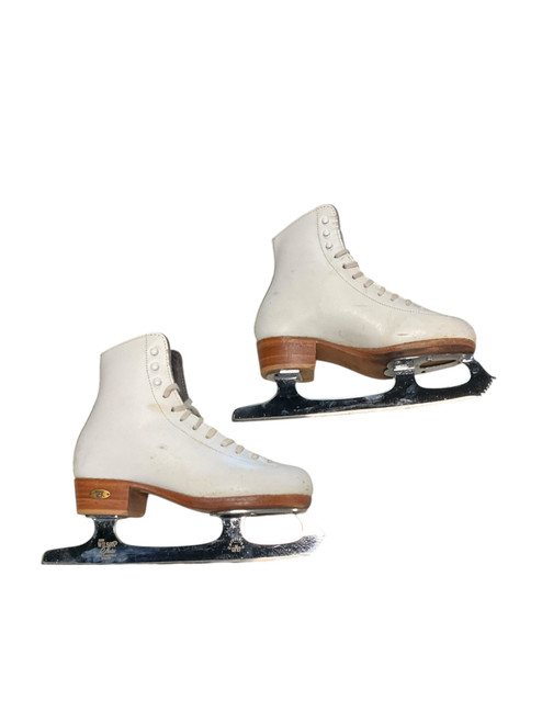 Vist Large View of Product Image Which is Used Riedell J75 Girls Figure Skate White Junior 03.5 11512-S000225093
