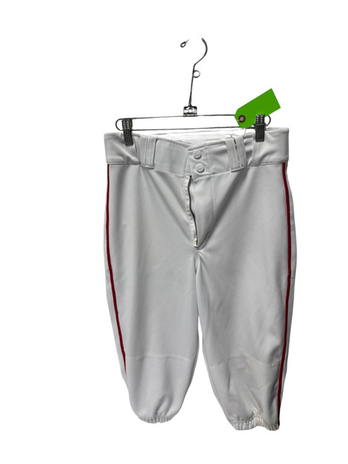 Vist Large View of Product Image Which is Used Champro KNICKER Piped Baseball Pant White / Red Youth XL