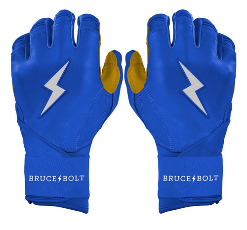 Vist Large View of Product Image Which is New ADULT ROYAL PREMIUM PRO LONG CUFF BRUCE BOLT BATTING GLOVES