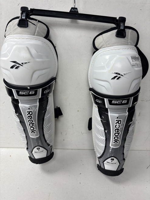 Vist Large View of Product Image Which is Used Reebok SC87 6 Senior Shin Guards White 14" 11891-S000304980