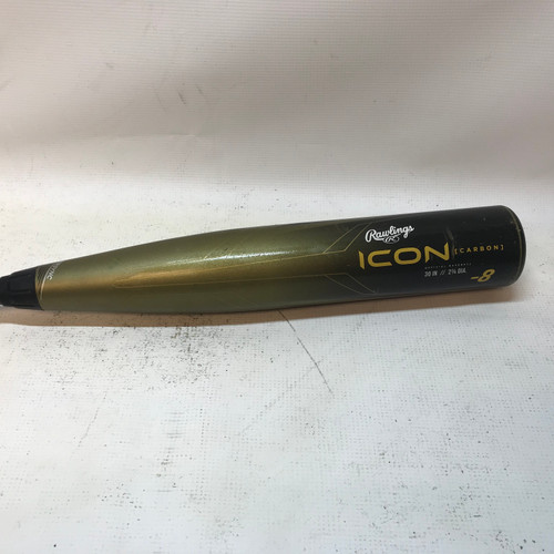 Vist Large View of Product Image Which is Used Rawlings ICON CARBON BB/SB USSSA 2 3/4 Bat 30" 11710-S000116992