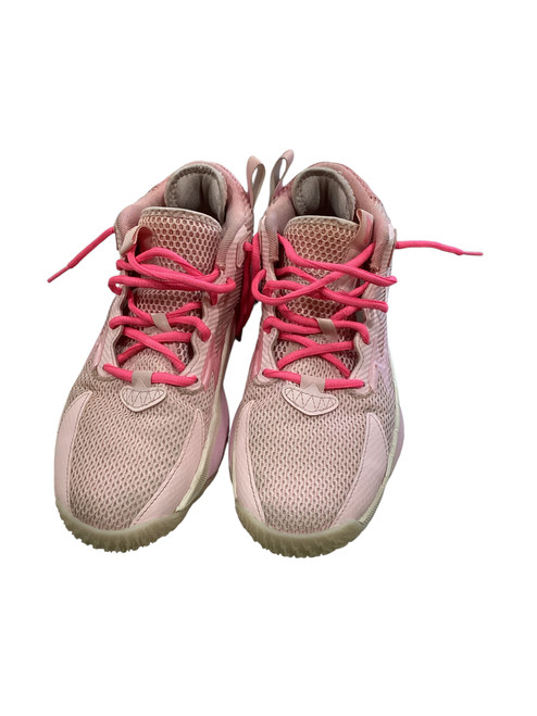 Vist Large View of Product Image Which is Used Adidas Basketball Shoes M Pink Senior 6.5