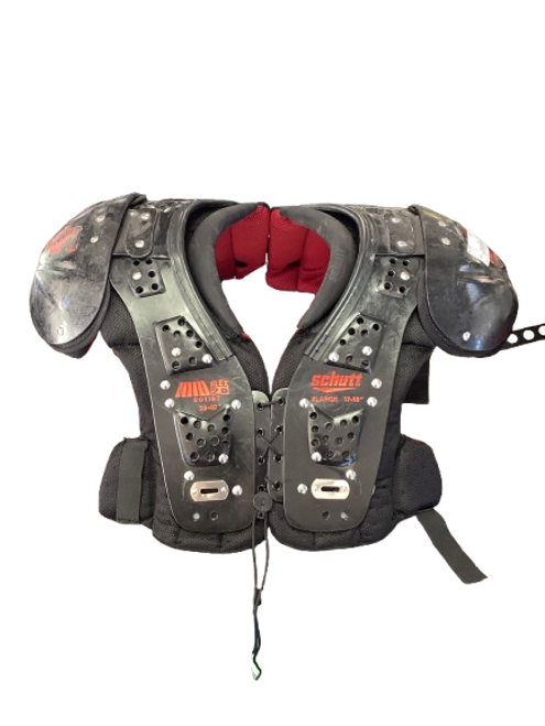 Vist Large View of Product Image Which is Used Schutt FLEX FB Shoulder Pads Black MD 11853-S000123590