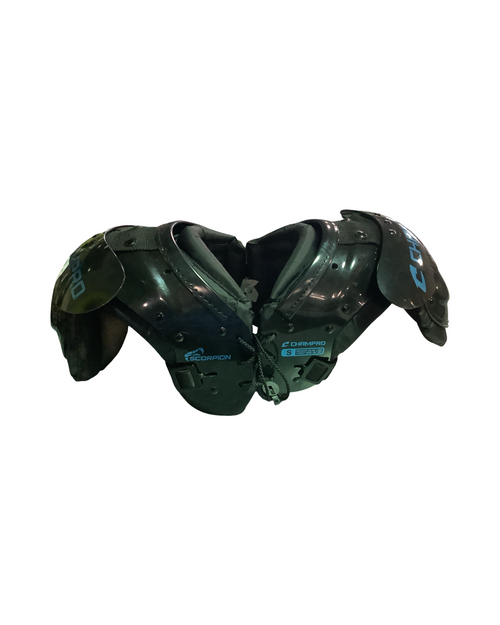 Vist Large View of Product Image Which is Used Champro SCORPION FBSP FB Shoulder Pads Black SM 11724-S000215570