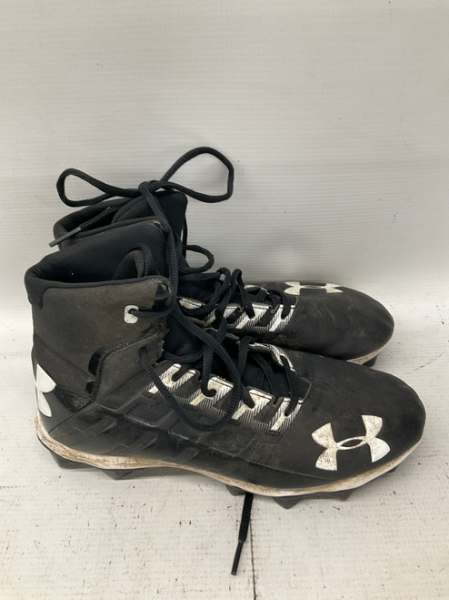 Vist Large View of Product Image Which is Used Under Armour Jr FB Cleats Black Junior 06 11836-S000028954