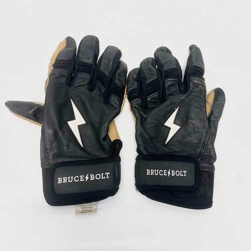 Vist Large View of Product Image Which is Used BRUCE BOLT ADULT BB/SB Batting Gloves Black SM 11805-S000064876