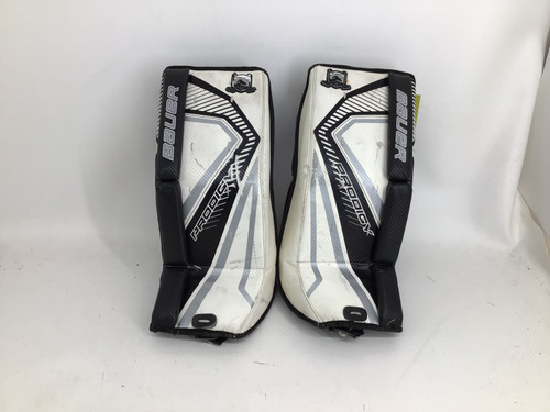 Vist Large View of Product Image Which is Used Bauer PRODIGY 22IN MEDIUM LEG PADS Goalie Leg Pads Youth Black 22" 11752-S000067820