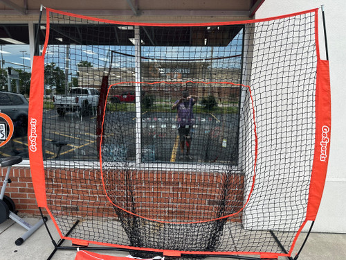 Vist Large View of Product Image Which is Used GO SPORTS PRO 7X7 BB/SB Pop-up Net 10558-S000239401