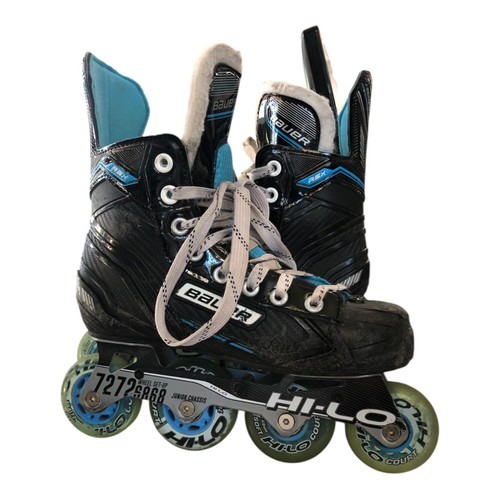 Vist Large View of Product Image Which is Used Bauer RSX Junior Rec Fitness Skates Black Junior 04