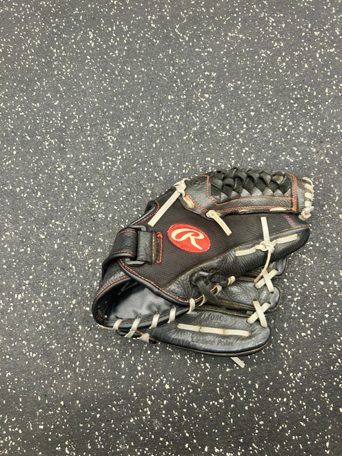 Vist Large View of Product Image Which is Used Rawlings R120BGS BB/SB Glove RH Throw Black 12"