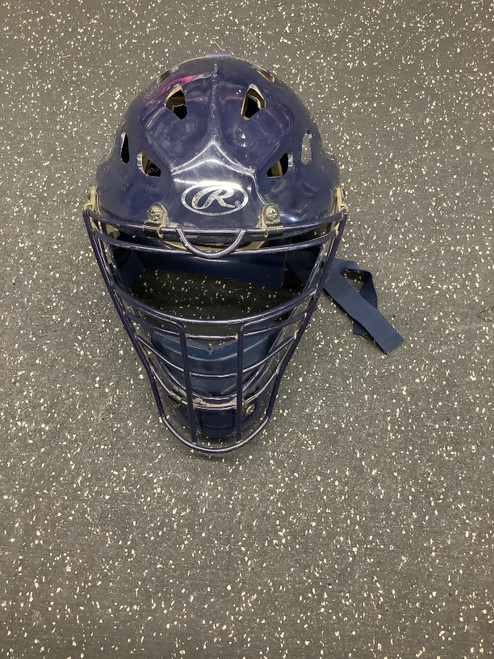 Vist Large View of Product Image Which is Used Rawlings CFA1 Catchers Helmet w/Mask Royal Blue One Size 11162-S000432837