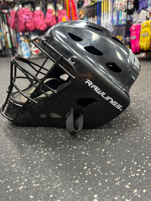 Vist Large View of Product Image Which is Used Rawlings CFA2 Catchers Helmet w/Mask Black SM 10558-S000239414