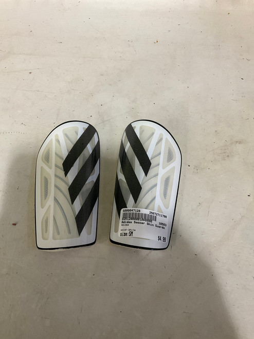 Vist Large View of Product Image Which is Used Adidas Soccer Shin Guards Adult White SM 11790-S000047128