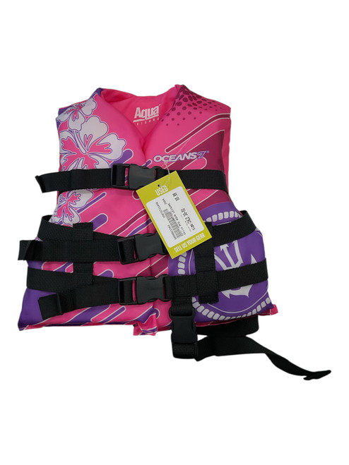 Vist Large View of Product Image Which is Used Child PFD Pink Child 30-50 11856-S000021563