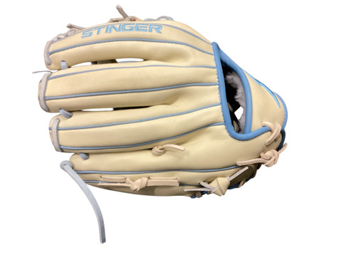 Vist Large View of Product Image Which is Used Stinger CAROLINA DREAM BB/SB Glove RH Throw White 11 1/2"