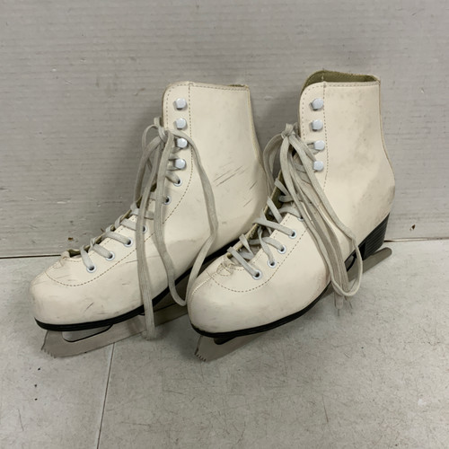 Vist Large View of Product Image Which is Used American Athletic TRICOT-LINED WomensFigure Skate White Senior 7 11762-S000066860
