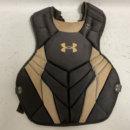 Vist Large View of Product Image Which is Used Under Armour UACPCC4-SRVS Catchers Chest Protector Black Intermed 11855-S000188586