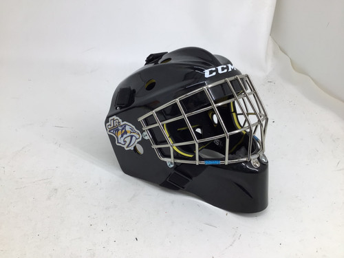 Vist Large View of Product Image Which is Used CCM AXIS 1.5 YOUTH GOALIE HELMET Youth Goalie Helmet/Mask Black One Size 11752-S000067859