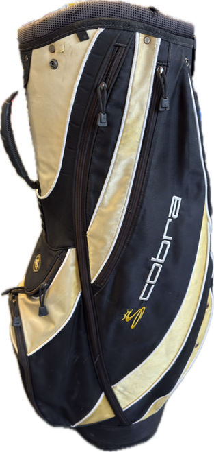 Vist Large View of Product Image Which is Used Cobra WHT/NVY Mens Cart Bag Navy Blue
