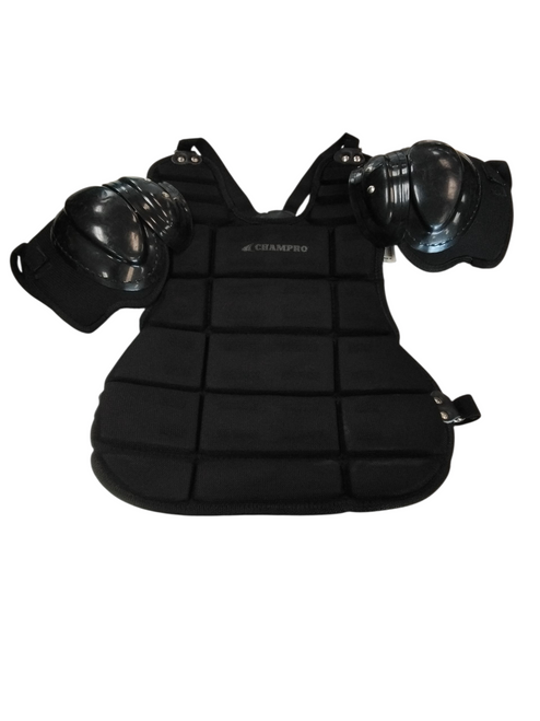Vist Large View of Product Image Which is Used Champro CP8 Catchers Chest Protector Black Adult 11866-S000026931
