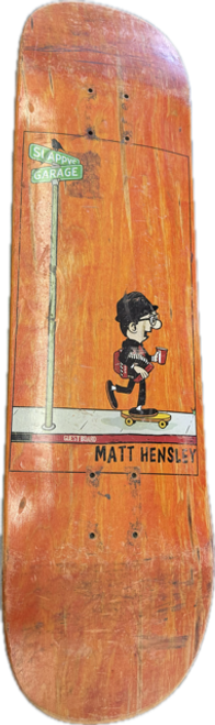 Vist Large View of Product Image Which is Used MATT HENSLEY Skateboard Deck Only Orange Regular