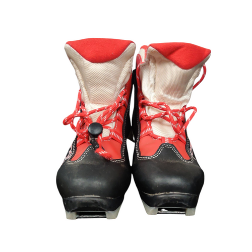 Vist Large View of Product Image Which is Used Rossignol Womens NNN XC Ski Boots Red W 06 / JR 04-04.5 11218-S000407356