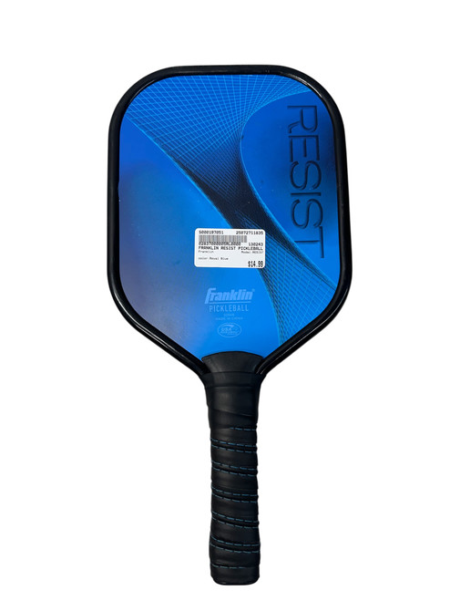 Vist Large View of Product Image Which is Used Franklin RESIST Pickleball Racquet Royal Blue 11835-S000197051
