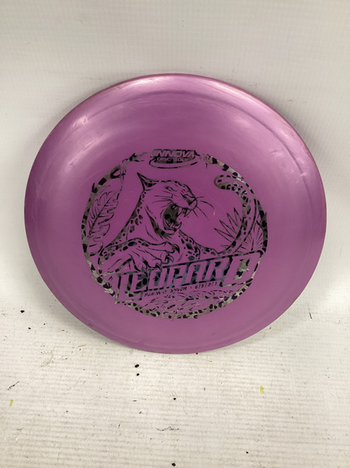 Vist Large View of Product Image Which is Used Innova LEOPARD Disc Golf Mid Range Pink 11851-S000035340