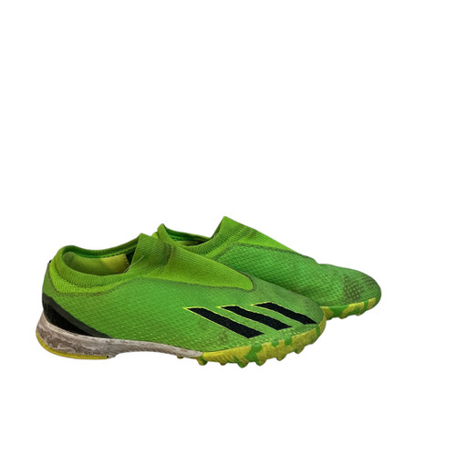 Vist Large View of Product Image Which is Used Adidas Soccer Indoor Shoes Green Junior 02