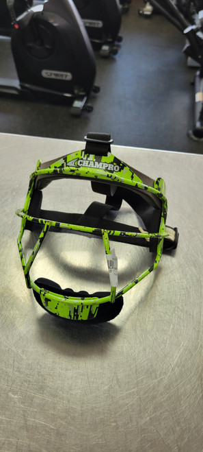 Vist Large View of Product Image Which is Used Champro FIELD MASK BB/SB Fielders Mask Green One Size
