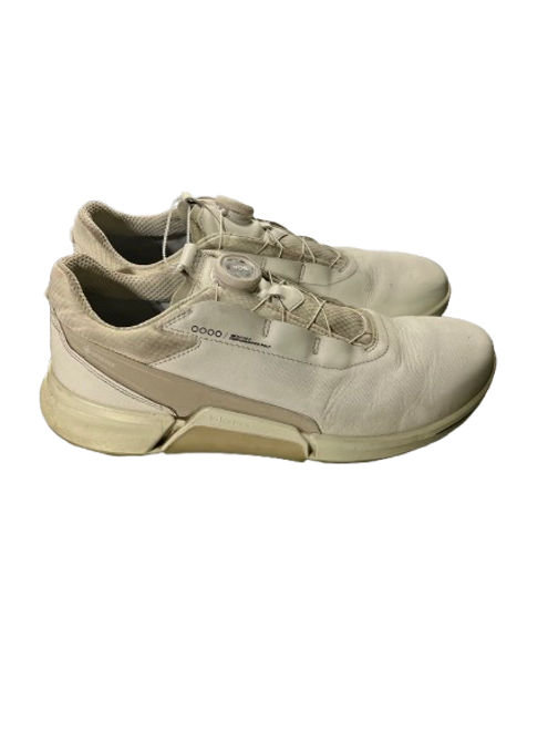 Vist Large View of Product Image Which is Used Ecco Mens Golf Shoes White Senior 9.5
