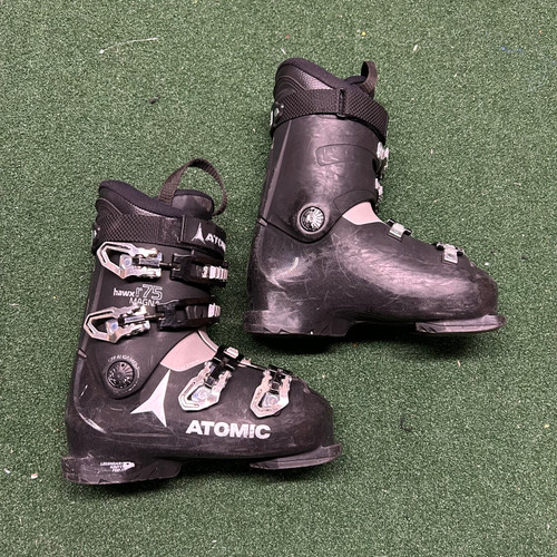 Vist Large View of Product Image Which is Used Atomic HAWXR MAGNA 75 Mens DH Ski Boot Black 255 MP - M07.5 - W08.5 10589-S000416460