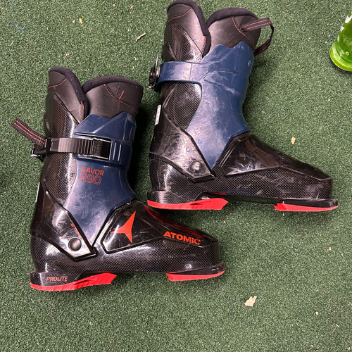 Vist Large View of Product Image Which is Used Atomic SAVOR R90 Mens DH Ski Boot Black 265 MP - M08.5 - W09.5