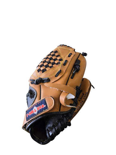 Vist Large View of Product Image Which is Used MacGregor T200 BB/SB Glove RH Throw Brown 10"