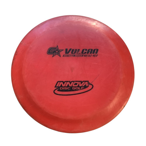 Vist Large View of Product Image Which is Used Innova G STAR VULCAN Disc Golf Driver Red 11479-S000399864