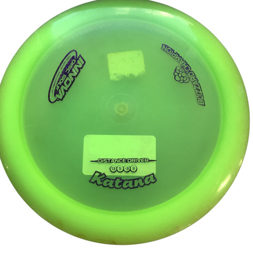 Vist Large View of Product Image Which is Used Innova BLIZZARD KATANA Disc Golf Driver Neon Green 11479-S000399883