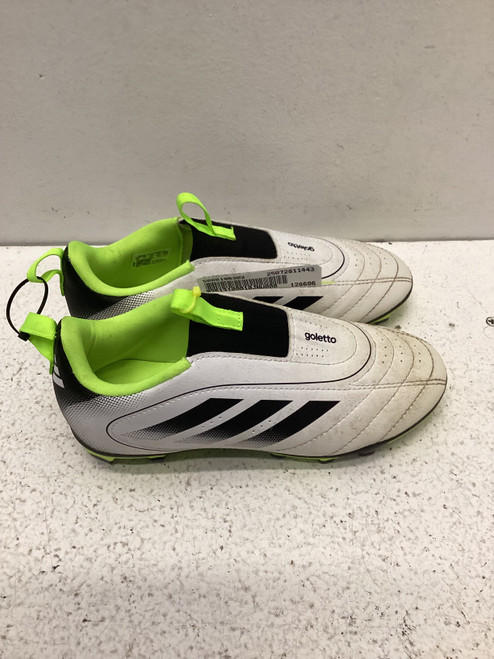 Vist Large View of Product Image Which is Used Adidas GOLETTO Soccer Cleats White Junior 01.5 11443-S000196302