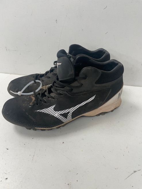 Vist Large View of Product Image Which is Used Mizuno FRANCHINE MID BB/SB Cleats Black Senior 10 11891-S000305024