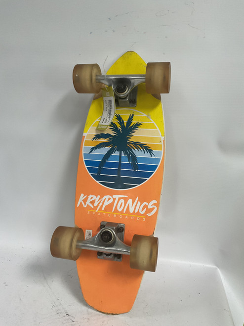 Vist Large View of Product Image Which is Used Kryptonics MINI FAT CRUSIER Complete Skateboard Brown 7 3/4"