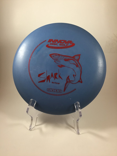 Vist Large View of Product Image Which is Used Innova DX SHARK Disc Golf Mid Range Royal Blue 150g 10105-S000287745