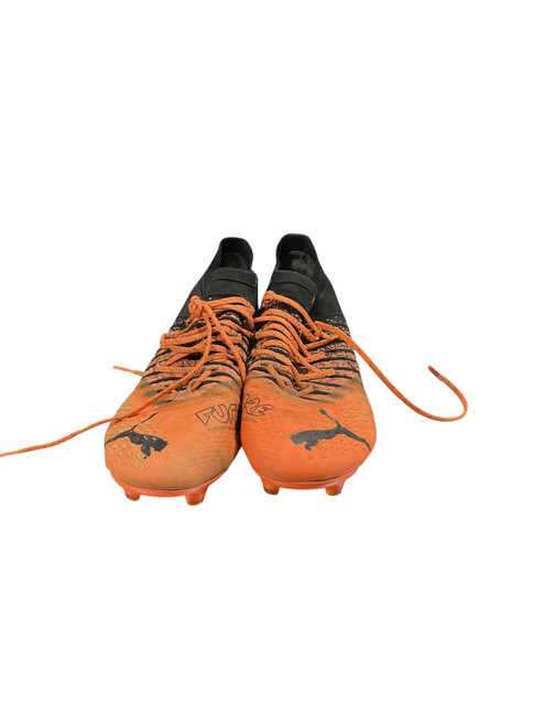 Vist Large View of Product Image Which is Used Puma Soccer Cleats Orange Senior 7.5 11834-S000038251