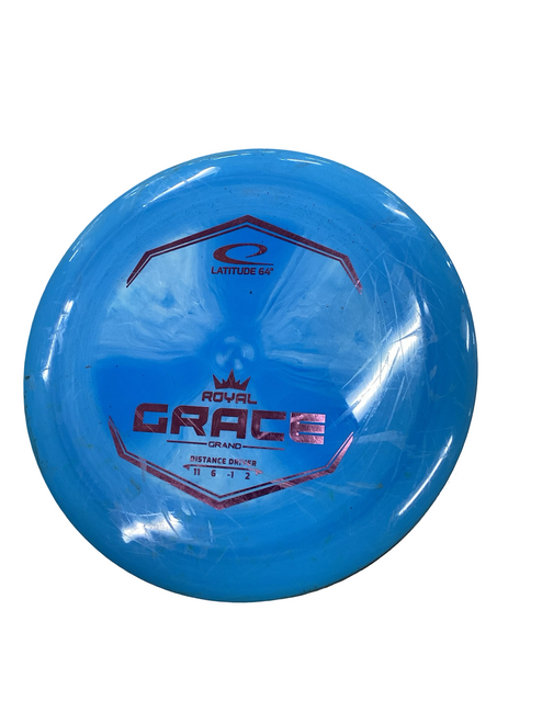 Vist Large View of Product Image Which is Used Latitude 64 ROYAL GRAND GRACE Disc Golf Driver Royal Blue 11613-S000164685