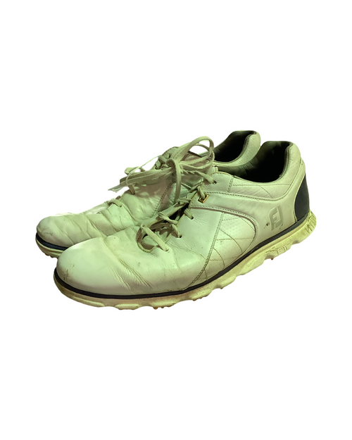 Vist Large View of Product Image Which is Used Foot Joy Mens Golf Shoes White Senior 12