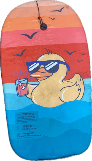 Vist Large View of Product Image Which is Used RUBBER DUCK Body Board Orange 33"