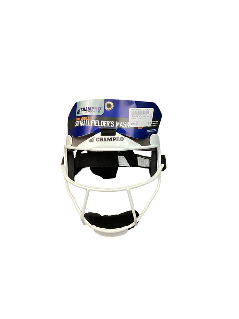 Vist Large View of Product Image Which is Used Champro FIELDERS MASK ADULT BB/SB Fielders Mask White One Size