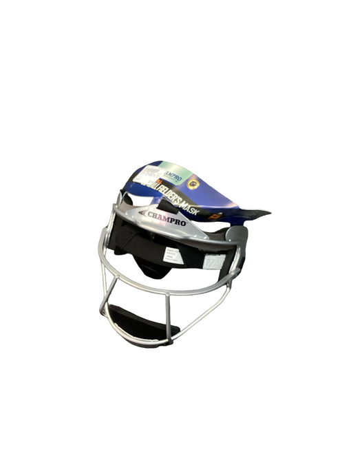 Vist Large View of Product Image Which is Used Champro FIELDERS MASK ADULT BB/SB Fielders Mask Grey One Size