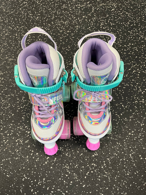 Vist Large View of Product Image Which is Used SULIFEEL QUAD Child Roller Quad Skates White Youth 10.0 11849-S000030044