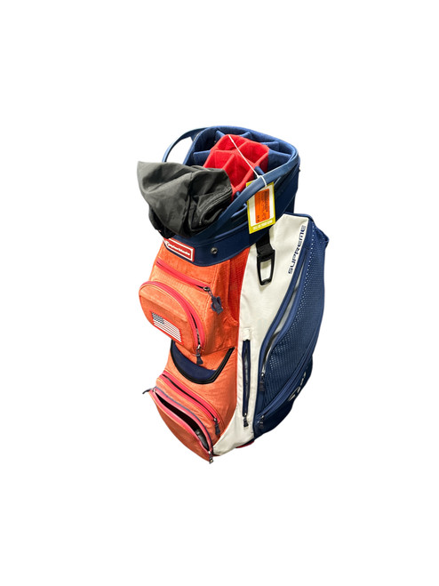 Vist Large View of Product Image Which is Used Taylormade SUPREME CART BAG Mens Cart Bag White/Royal/Red 11721-S000274168