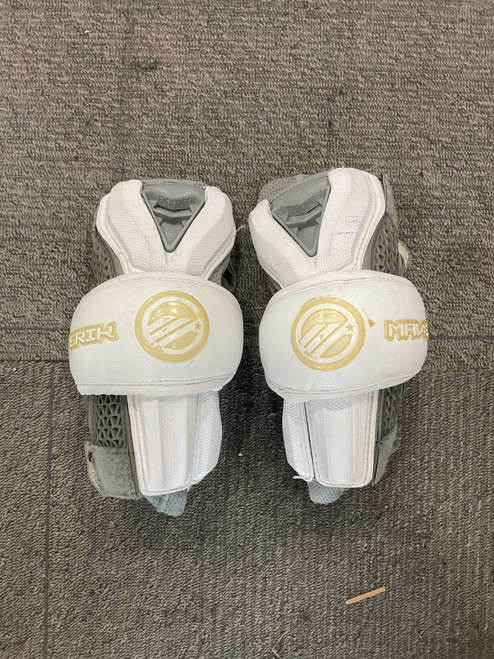 Vist Large View of Product Image Which is Used Maverik ROME Lacrosse Arm Pads/Guards White LG 11614-S000218162