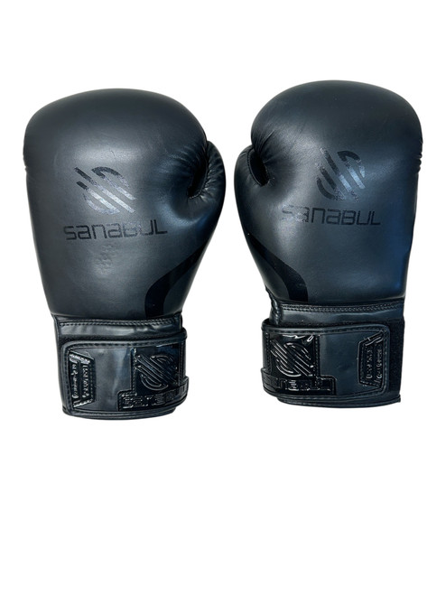 Vist Large View of Product Image Which is Used Sanabul Boxing Gloves Black Senior 11835-S000197063